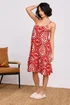 PixieGirl Petite Red Paisley Print Slip Midi Dress - 16 Image 5
