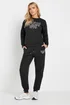 PixieGirl Petite Black Jersey 'Paris' Slogan Sweatshirt - 8 Image 2
