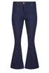 PixieGirl Petite Dark Blue Stretch Flared Jeans - 12/L27 Image 5
