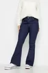 PixieGirl Petite Dark Blue Stretch Flared Jeans - 12/L27 Image 1