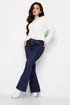 PixieGirl Petite Dark Blue Stretch Flared Jeans - 12/L27 Image 2