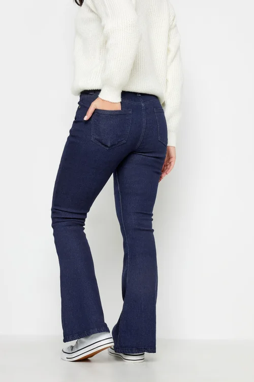 PixieGirl Petite Dark Blue Stretch Flared Jeans - 12/L27 Image 3