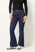 PixieGirl Petite Indigo Blue Seam Front Flared Jeans - 8 Image 2