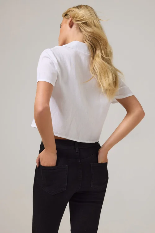 PixieGirl Petite Black Stretch Bootcut Jeans - 6/L27 Image 4