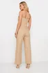 PixieGirl Petite Beige Brown Bust Detail Jumpsuit - Size 10 Image 4