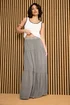 PixieGirl Petite Charcoal Grey Asymmetric Tiered Maxi Skirt - Size 10 Image 1