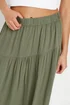 PixieGirl Petite Khaki Green Asymmetric Tiered Maxi Skirt - Size 12 Image 4