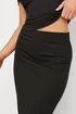 PixieGirl Petite Black Ribbed Maxi Tube Skirt - Size 10 Image 4