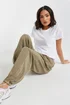 PixieGirl Petite Brown Seam Detail Cuffed Trousers - 10 Image 4