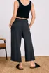PixieGirl Petite Black Acid Wash Cropped Trousers - 10 Image 3