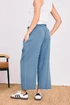 PixieGirl Petite Blue Acid Wash Cropped Trousers - 8 Image 4