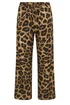 PixieGirl Petite Brown Leopard Print Drawstring Wide Leg Trousers - 6 Image 5