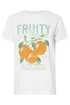 Pixiegirl White Cotton Fruity Graphic T-Shirt - Size 16 Image 5