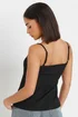 PixieGirl Petite Black Structured Button Vest Top - Size 8 Image 4