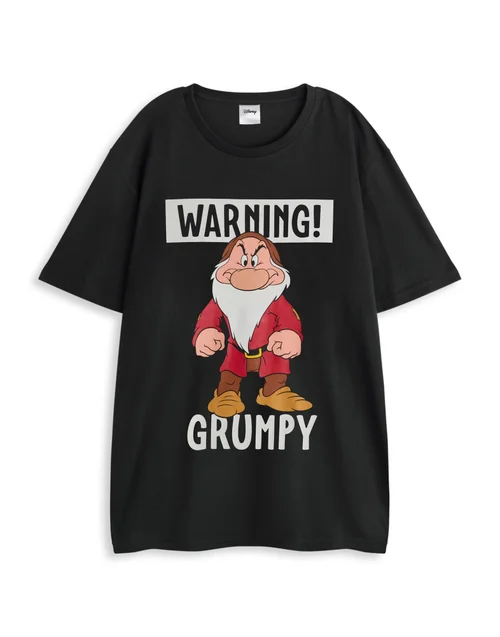 Vanilla Underground Disney Snow White & Seven Dwarfs Adults Black Pyjama Set - XXL Image 3