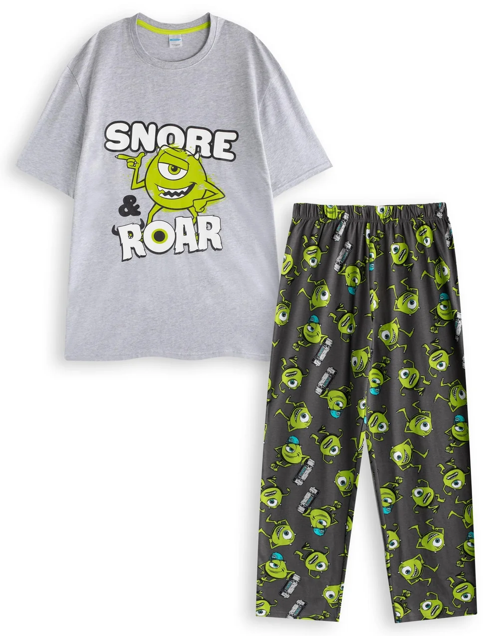 Vanilla Underground Disney Adults Multicoloured Monster Inc Pyjama Set - Small Image 1