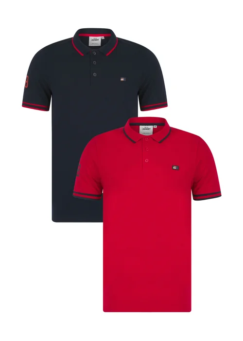 Tokyo Laundry Navy 2-Pack Cotton Short Sleeve Button-Up Polo Shirt - XXL Image 1