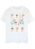 Spiral Galaxy Disney Winnie The Pooh Flower Grid White Boyfriend Fit Graphic T-Shirt - Large Image 1