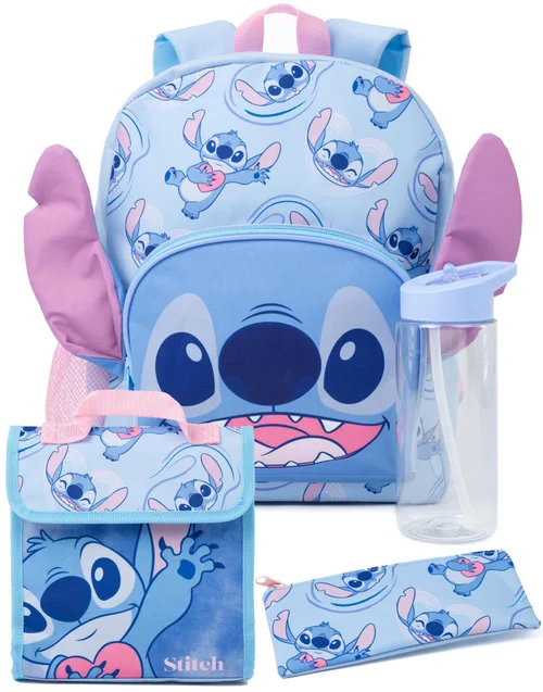 Vanilla Underground Disney Lilo & Stitch Kids Purple 4 Piece Backpack Set - One Size Image 1