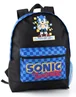 Sonic The Hedgehog Black Retro Style Gaming Backpack - One Size Image 1