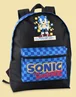 Sonic The Hedgehog Black Retro Style Gaming Backpack - One Size Image 2