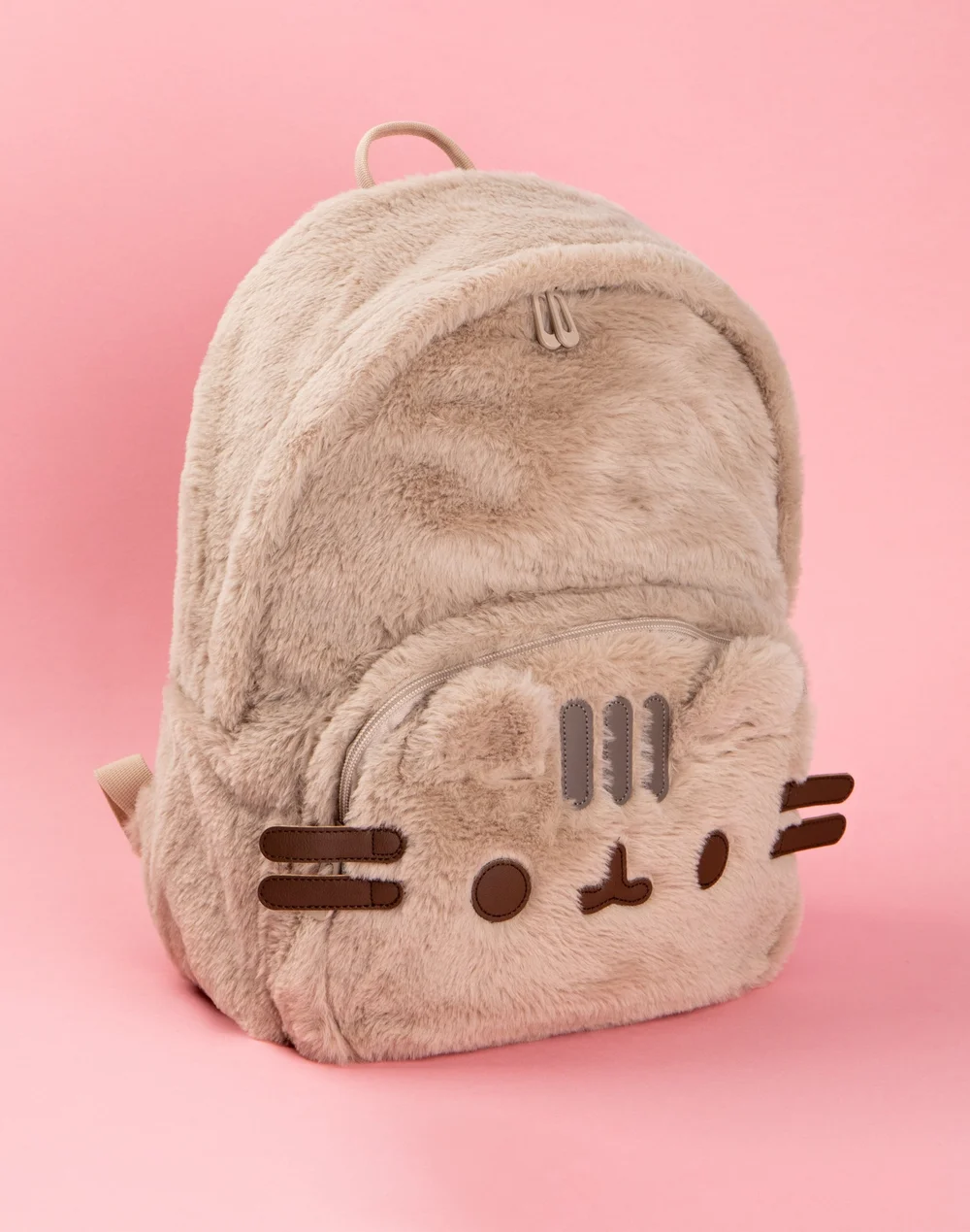 Vanilla Underground Pusheen Beige Fur 3D Whiskers Backpack - One Size Image 2