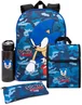 Sonic The Hedgehog 4 Piece Backpack Set - One Size Image 1