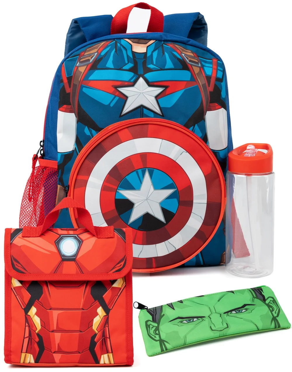 Marvel Blue Backpack 4 Piece Set - One Size Image 1