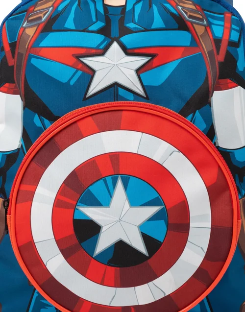 Marvel Blue Backpack 4 Piece Set - One Size Image 2