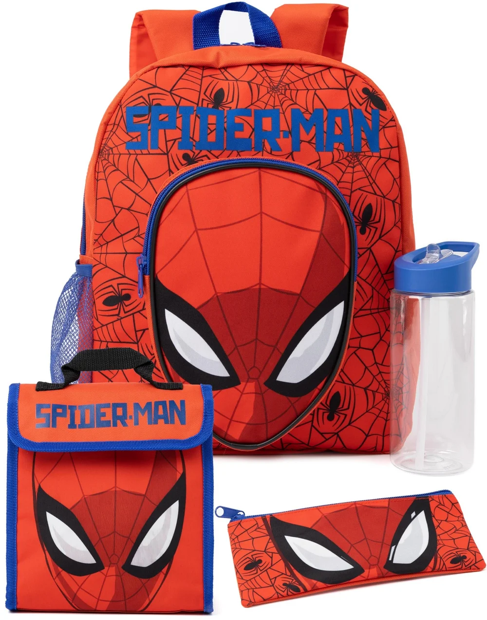 Spiderman Red Backpack 4 Piece Set - One Size Image 1