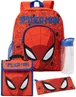 Spiderman Red Backpack 4 Piece Set - One Size Image 1