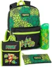 Vanilla Underground Teenage Mutant Ninja Turtles Pizza Kids Green 4 Piece Backpack Set - One Size Image 1