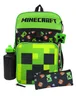 Vanilla Underground Minecraft Creeper & TNT Backpack 5 Piece Set - One Size Image 1
