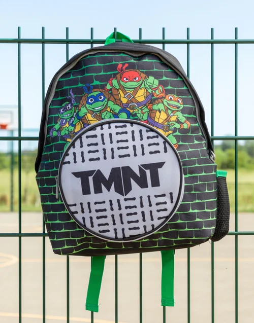 Vanilla Underground Teenage Mutant Ninja Turtles Sewers Pocket Kids Black Backpack - One Size Image 1