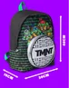 Vanilla Underground Teenage Mutant Ninja Turtles Sewers Pocket Kids Black Backpack - One Size Image 3