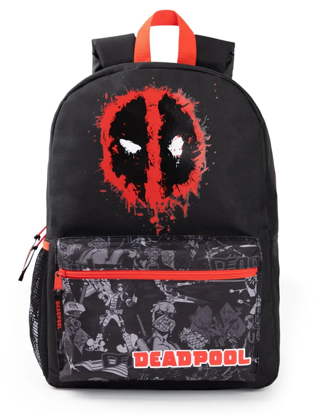 Vanilla Underground Marvel Deadpool Kids Black Backpack
