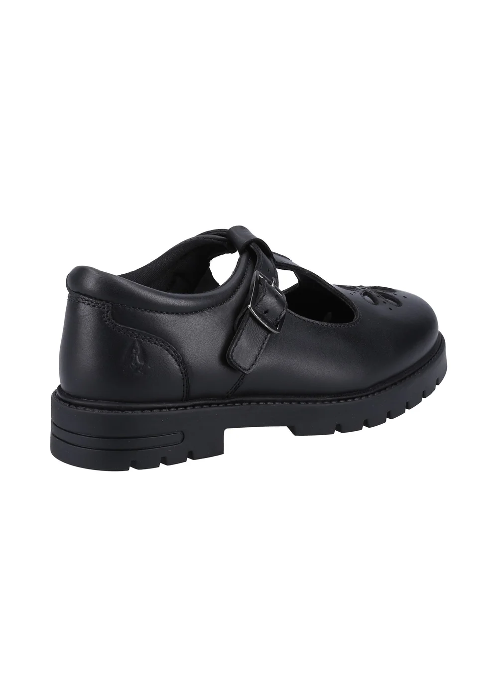 Hush Puppies Black Fiona Junior Shoe - 12 Infants Image 3