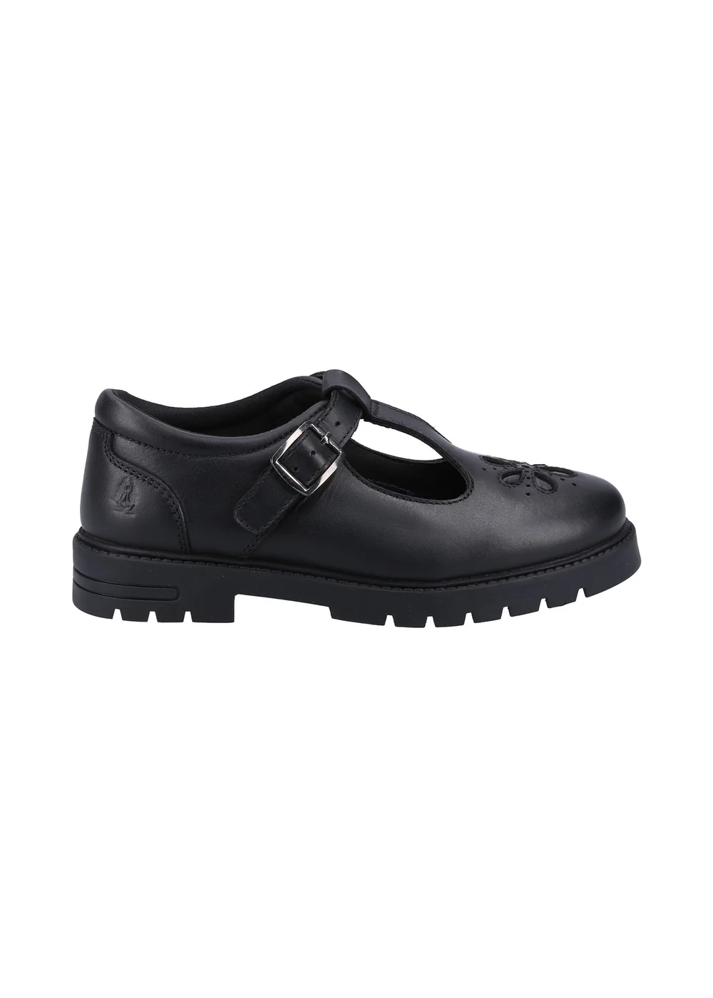 Hush Puppies Black Fiona Junior Shoe - 12 Infants Image 1