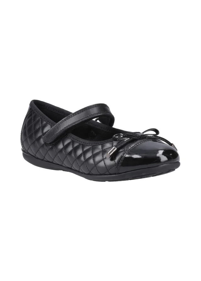 Hush Puppies Black Lottie Quilt Ballerina Junior