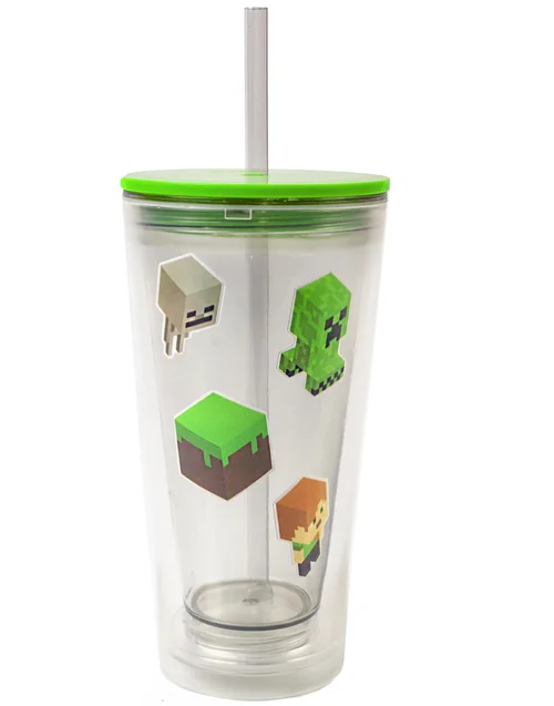 Minecraft Green Personalised Drinks Cup - One Size Image 2