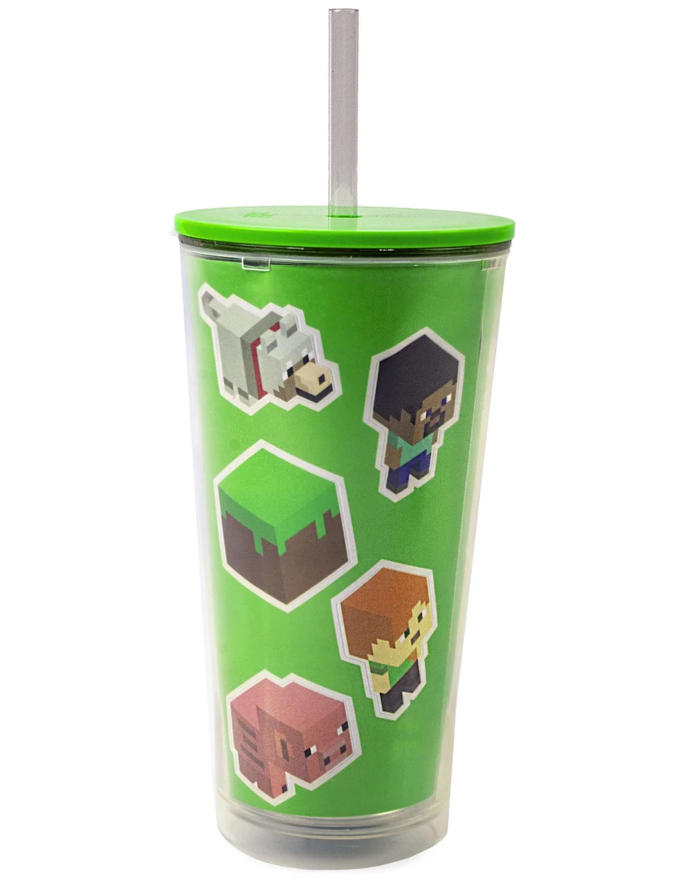 Minecraft Green Personalised Drinks Cup - One Size Image 1
