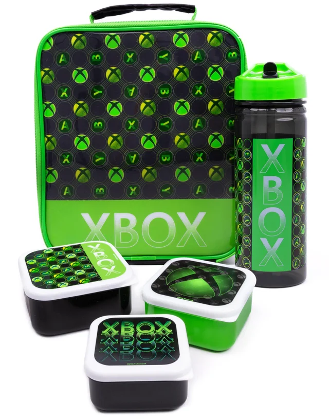 Xbox 5 Piece Green Lunch Bag Set