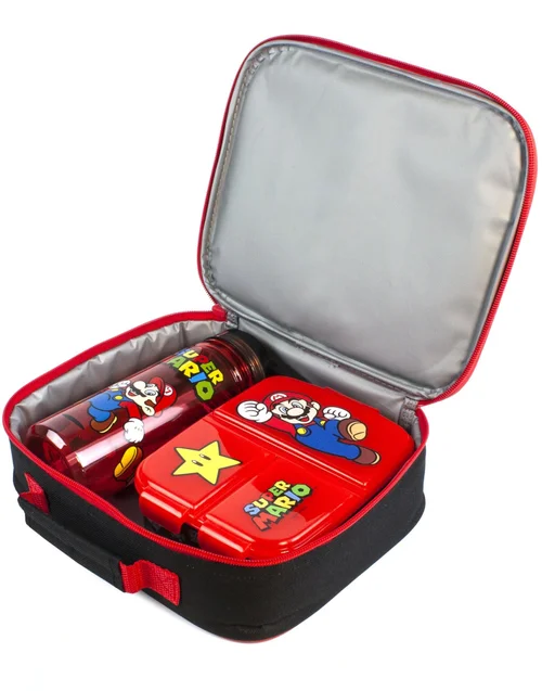 Nintendo Super Mario & Yoshi Lunch Bag Set - One Size Image 3