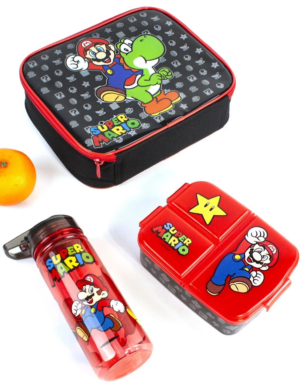 Nintendo Super Mario & Yoshi Lunch Bag Set - One Size Image 2