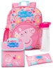 Peppa Pig Pink Backpack 4 Piece Set - One Size Image 1
