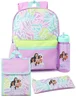 Barbie 4 Piece Purple Backpack Set - One Size Image 1
