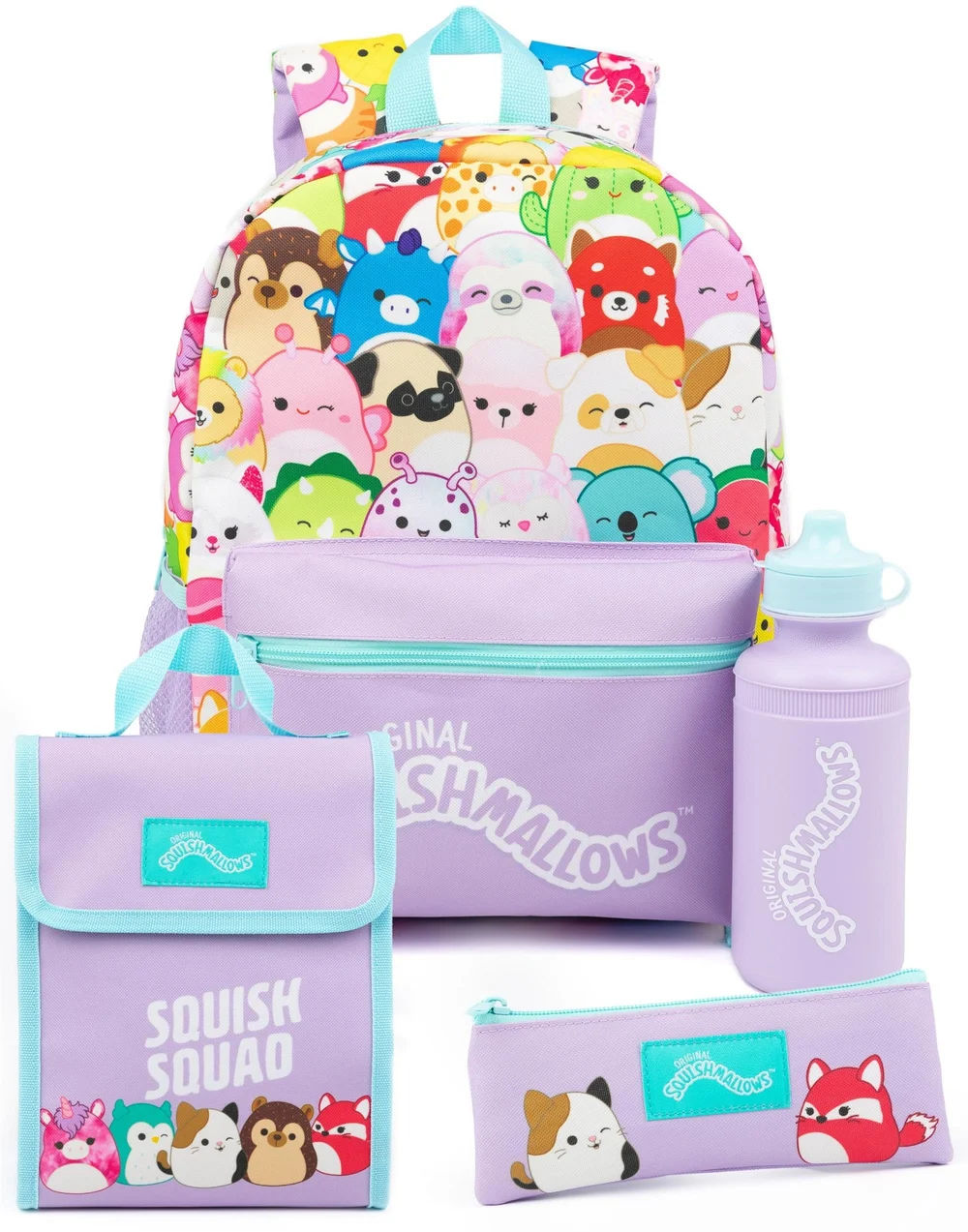 Vanilla Underground Squishmallows Backpack 4 Piece Set - One Size Image 1