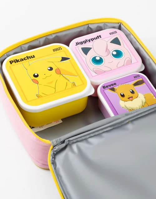 Vanilla Underground Pokemon Multi Charactor Pose Kids Multicoloured Lunch Sets - One Size Image 5