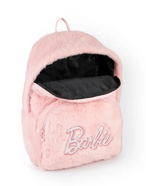 Vanilla Underground Barbie Pink Fur Adult Backpack - One Size Image 3