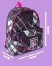 Vanilla Underground Monster High Ghouls Tartan Black Backpack - One Size Image 3